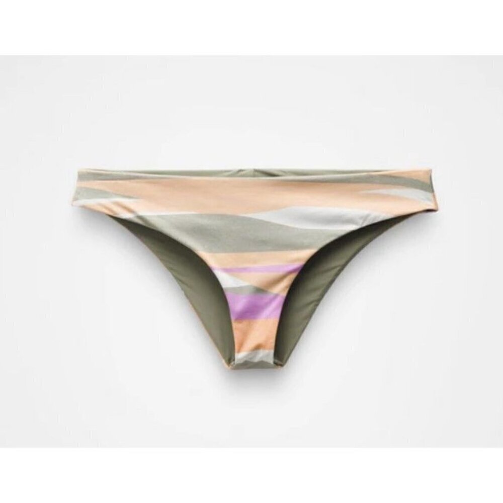 Prana Gemma Reversible Bottoms Women's Small Waves Swim Bikini Beach Vacation